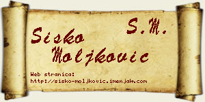 Sisko Moljković vizit kartica